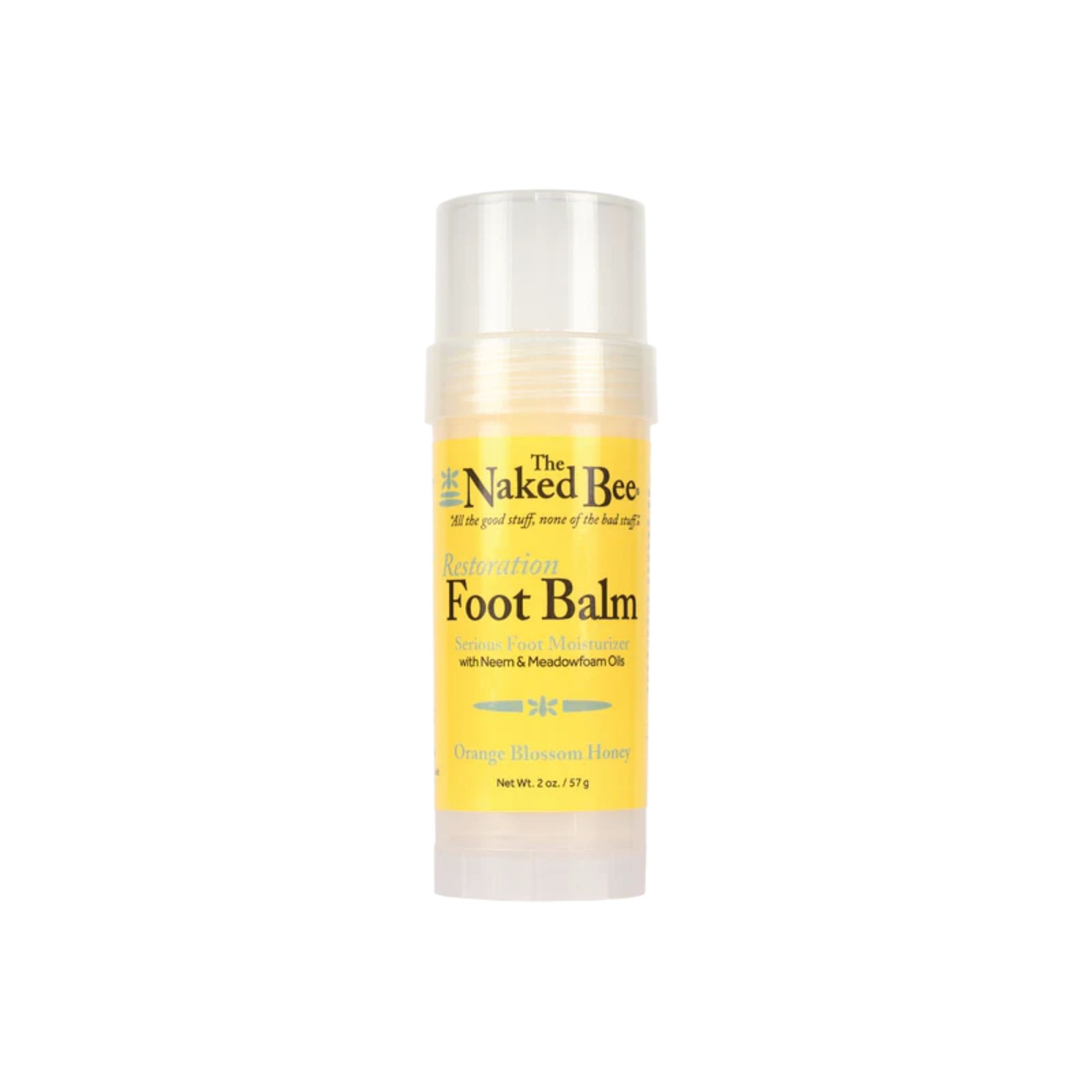 The Naked Bee Orange Blossom Honey Restoration Foot Balm 2 Oz