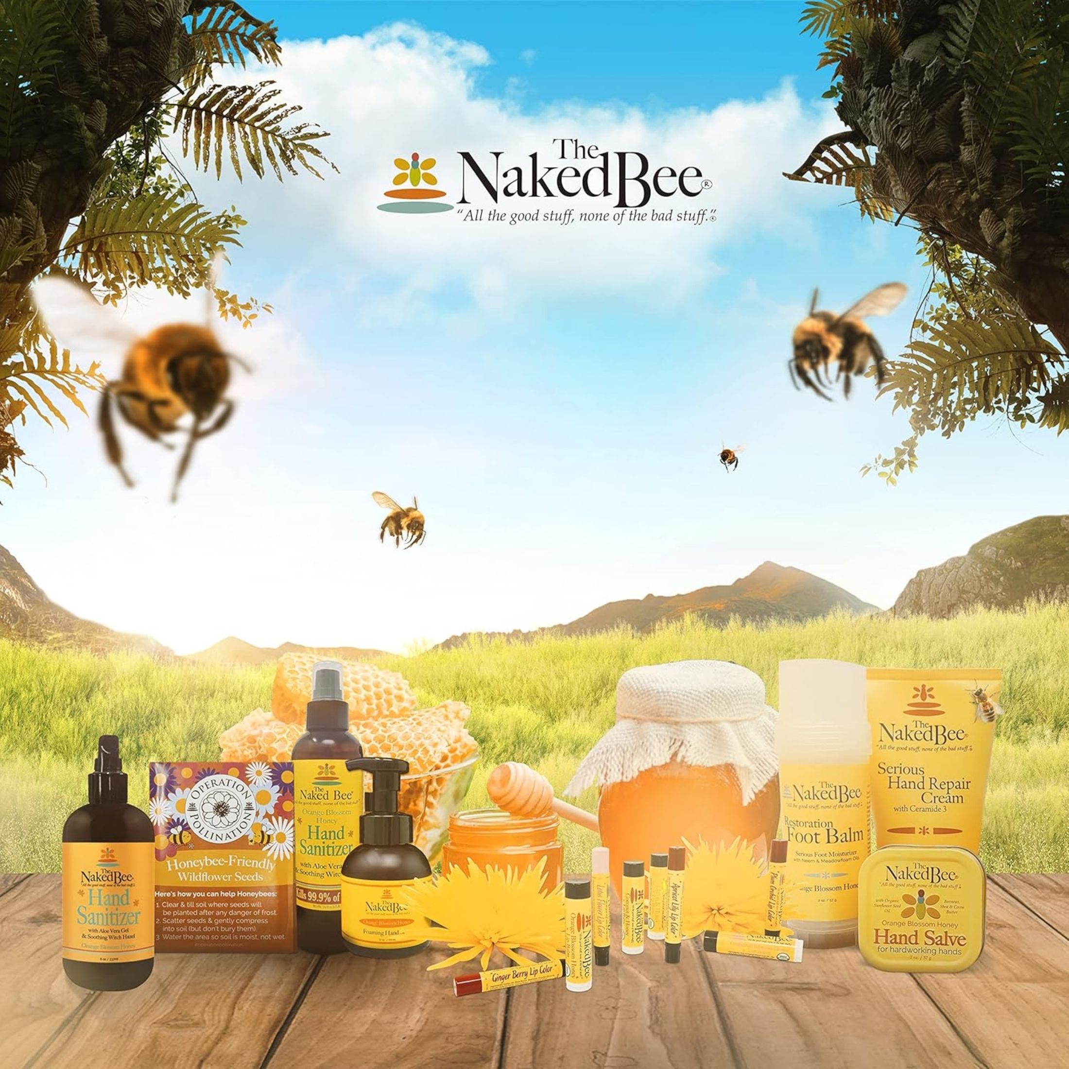 Naked Bee The Serious Hand Repair Cream, Orange Blossom Honey Scent