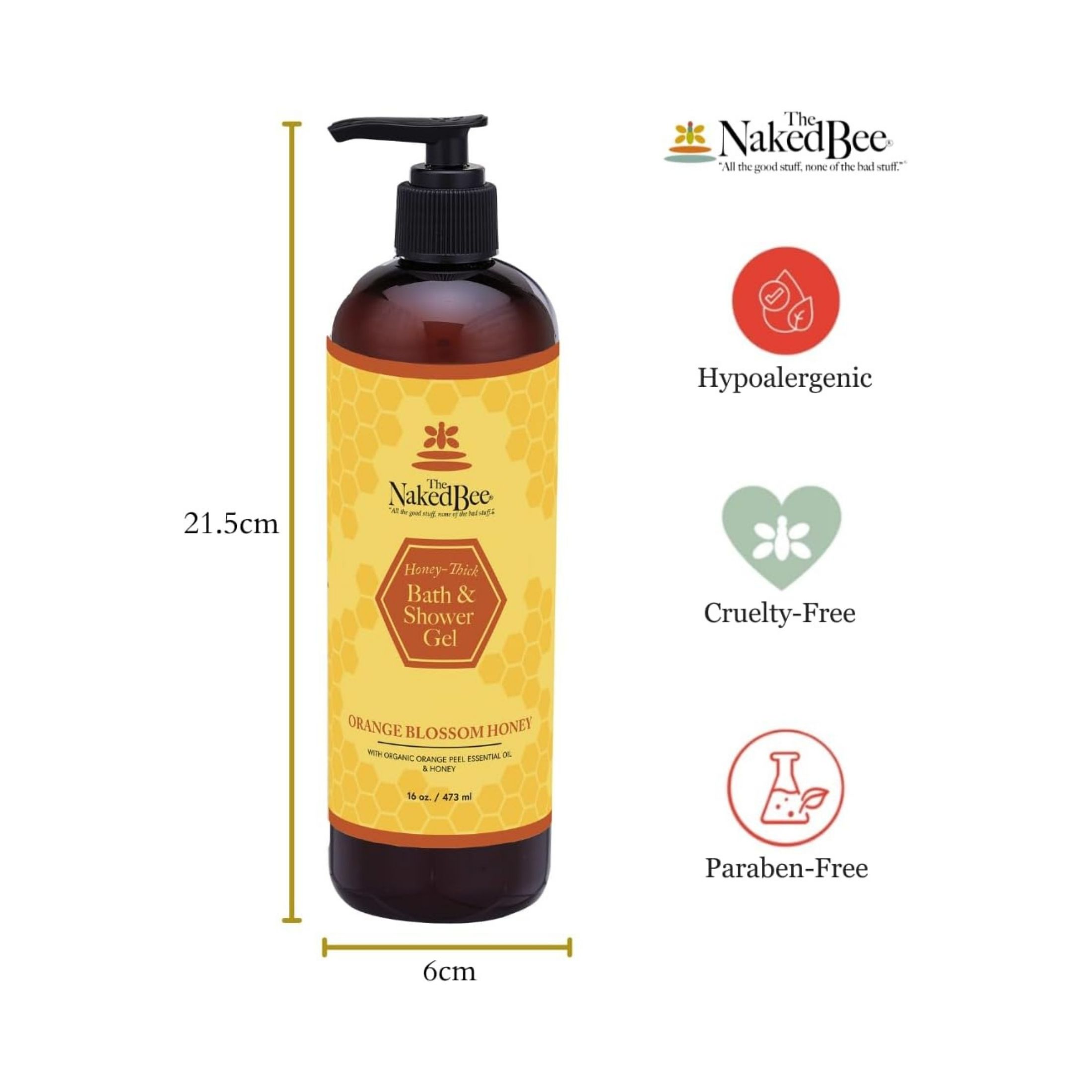 The Naked Bee Body Wash By (6.7oz Shower Gel)