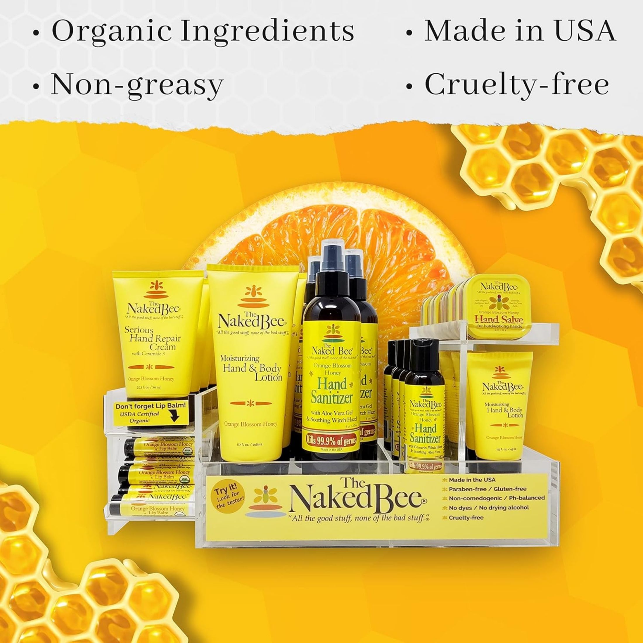 The Naked Bee Orange Blossom Honey Everyday Facial Cleansing Gel
