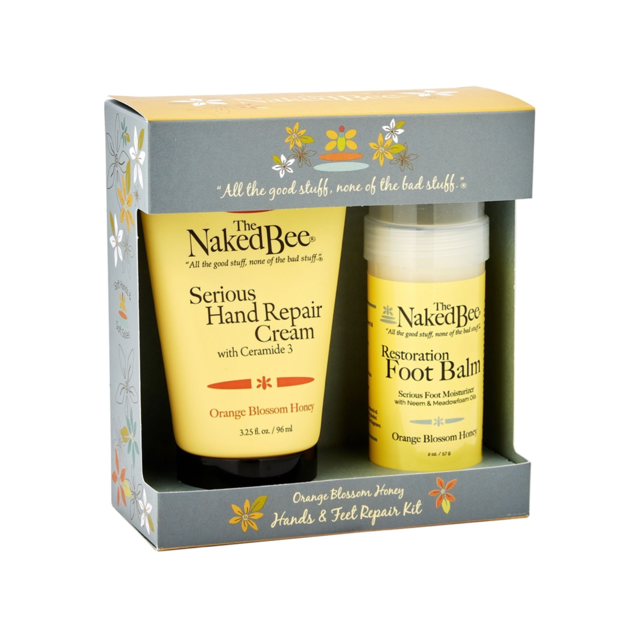 The Naked Bee Orange Blossom Honey Hand And Foot Repair Gift Set