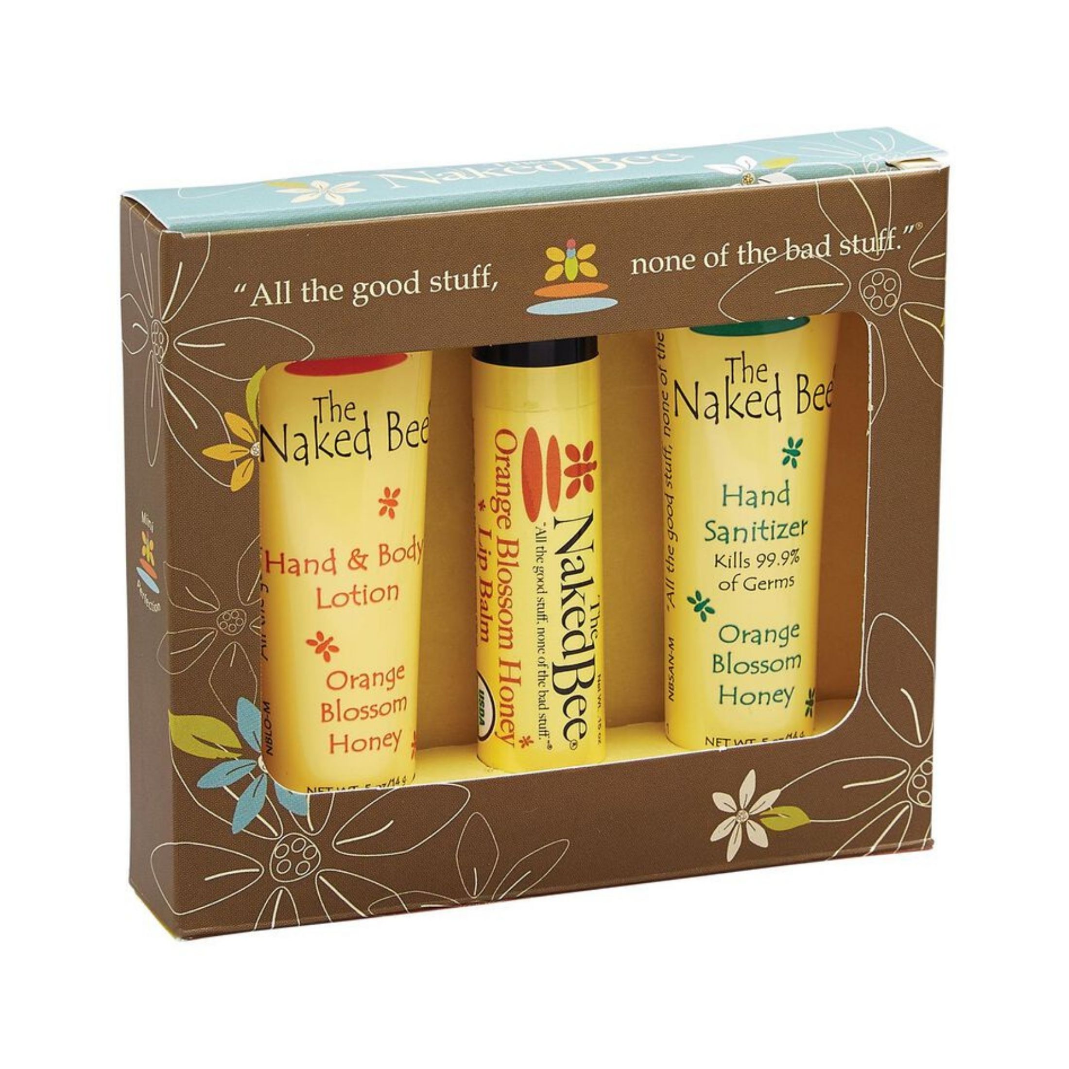 The Naked Bee Orange Blossom Honey Travel Kit