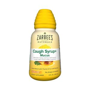 Zarbee's Naturals Natural Honey Lemon Flavor Cough Syrup Mucus 8 Fl Oz Bottle