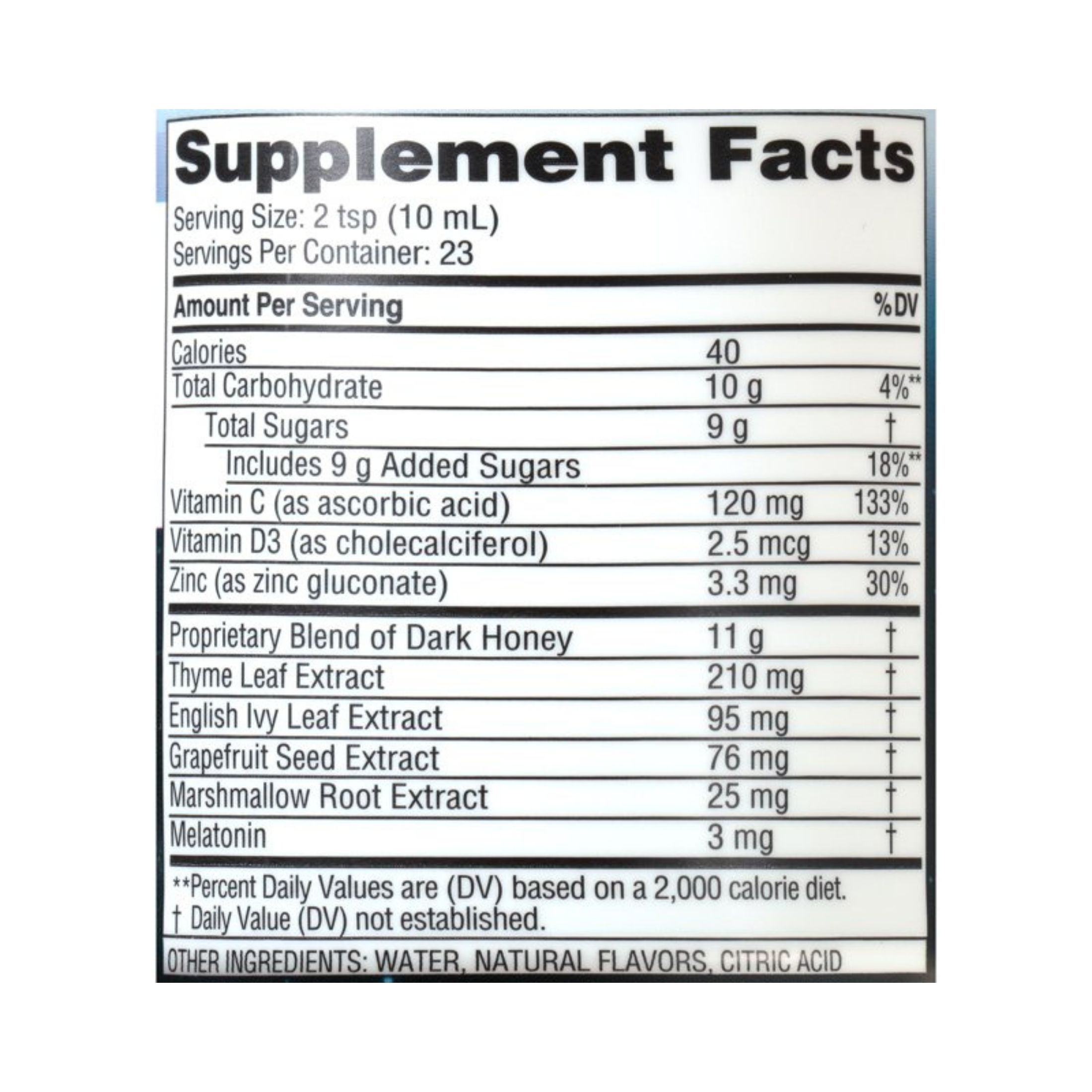 Zarbee's Naturals Nighttime Cough Syrup + Mucus Natural Honey Lemon Flavor, 8 Oz