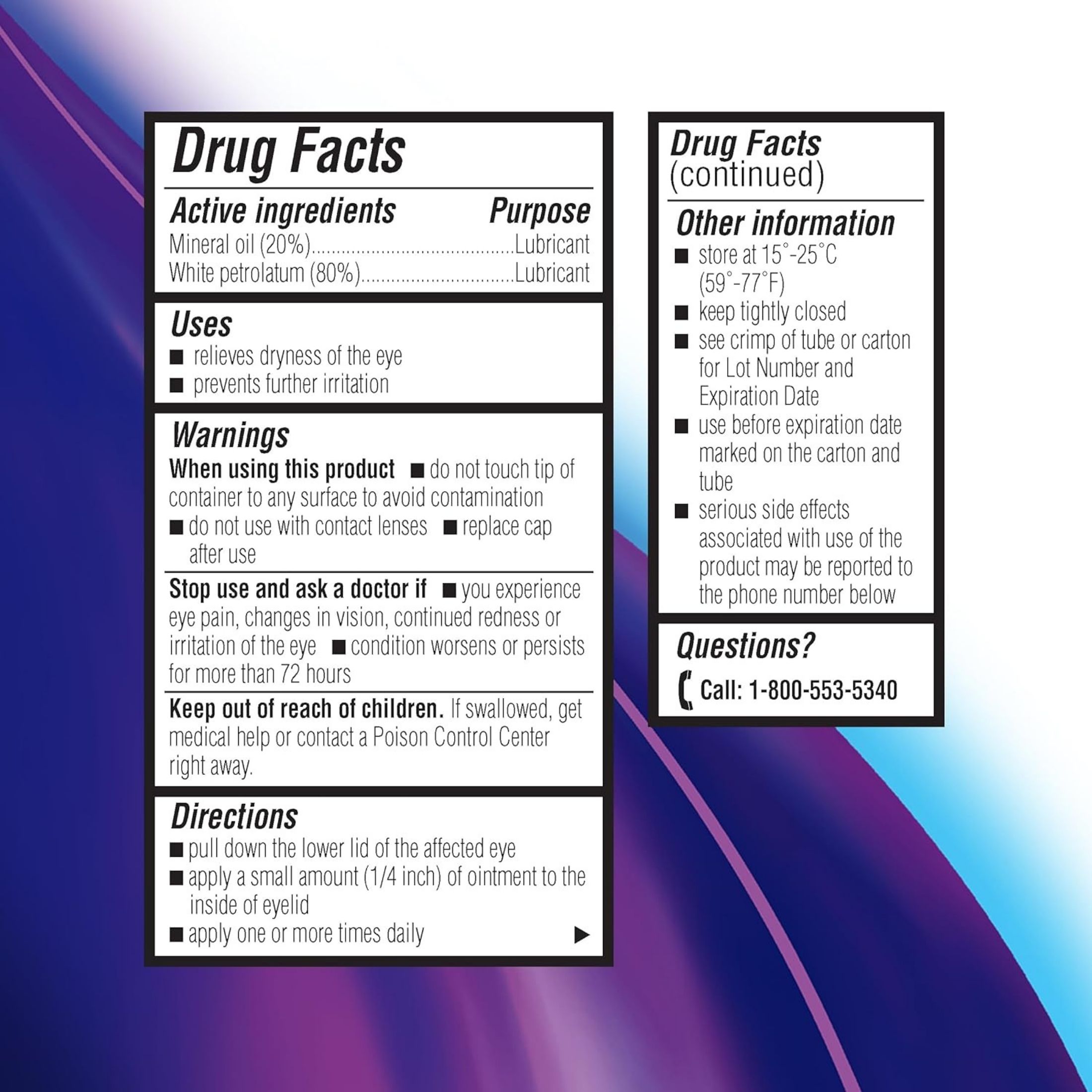 Bausch + Lomb Soothe Nighttime Preservative Free Lubricant Dry Eye Ointment