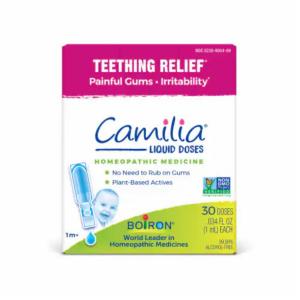 Boiron Camilia, Homeopathic Medicine Teething Relief, 30 Single Liquid Doses