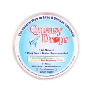 Three Lollies Queasy Drops, Container