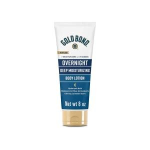 Gold Bond Body Lotion, Deep Moisturizing, Overnight - 8 Ounce