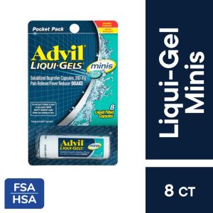 Advil Pocket Pack Minis Liquid Filled Capsules 200 Mg Ibuprofen