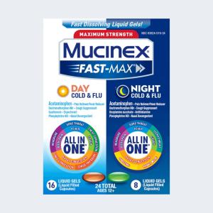 Mucinex Fast Max Severe Cold/Cold & Flu, Day/Night, Maximum Strength, Liquid Gels, Value Pack