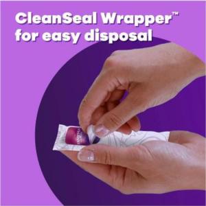 Tampax Radiant Tampons Regular Absorbency With Bpa Free Plastic Applicator And Leak Guard Braid, Unscented