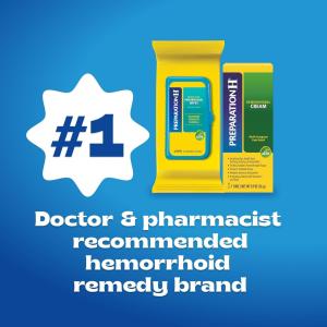 Preparation H Hemorrhoid Symptom Treatment Cream, Multi-Symptom Pain Relief With Aloe, Tube