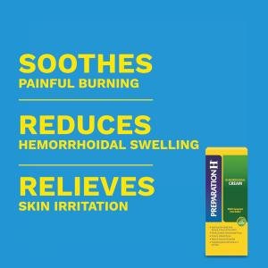 Preparation H Hemorrhoid Symptom Treatment Cream, Multi-Symptom Pain Relief With Aloe, Tube