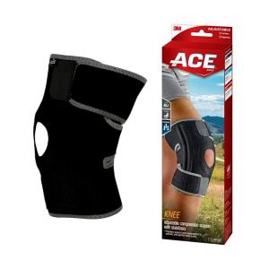 Ace Adjustable Knee Brace With Dual Side Stabilizers, Firm Support