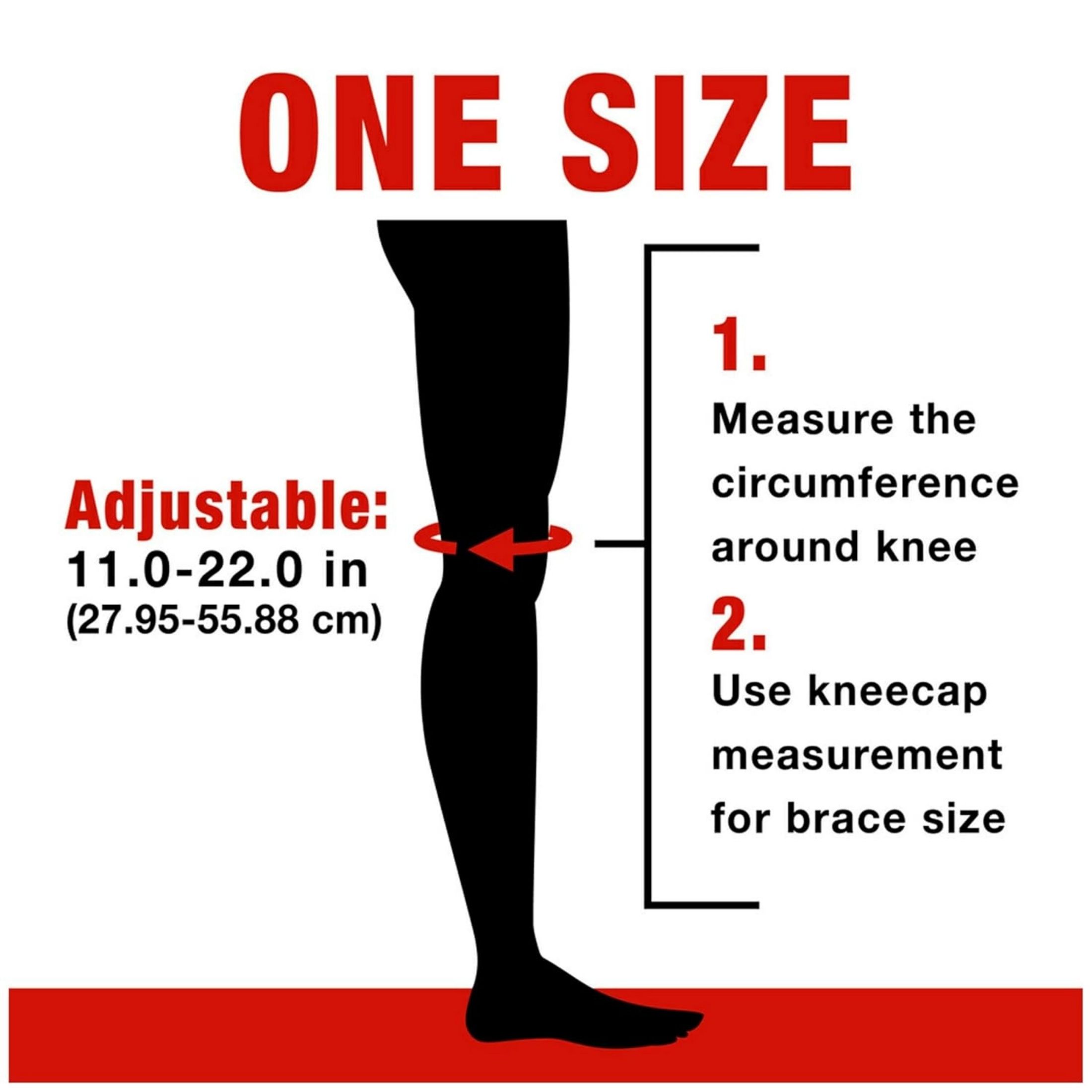 Ace Adjustable Knee Brace With Dual Side Stabilizers, Firm Support