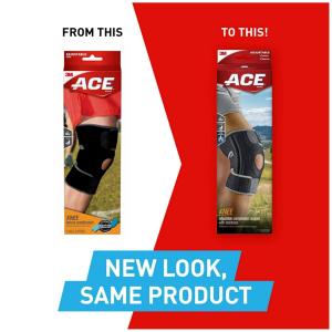 Ace Adjustable Knee Brace With Dual Side Stabilizers, Firm Support