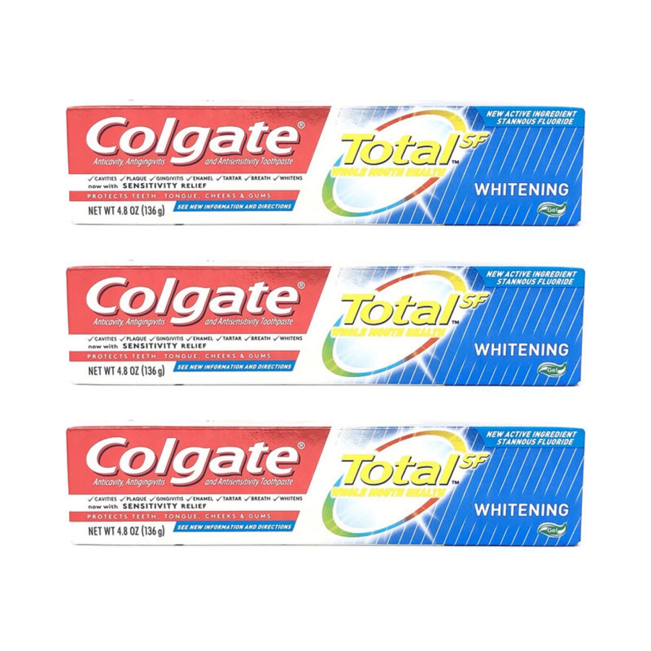 Colgate Total Whitening Gel Toothpaste - 4.8oz