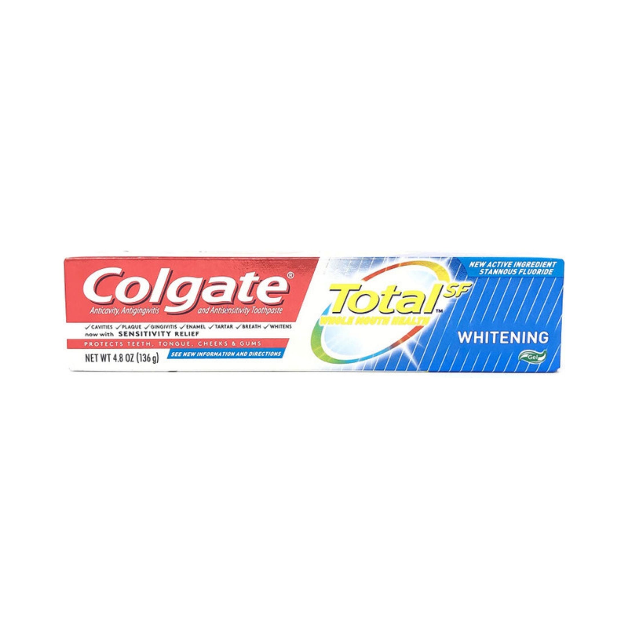 Colgate Total Whitening Gel Toothpaste - 4.8oz