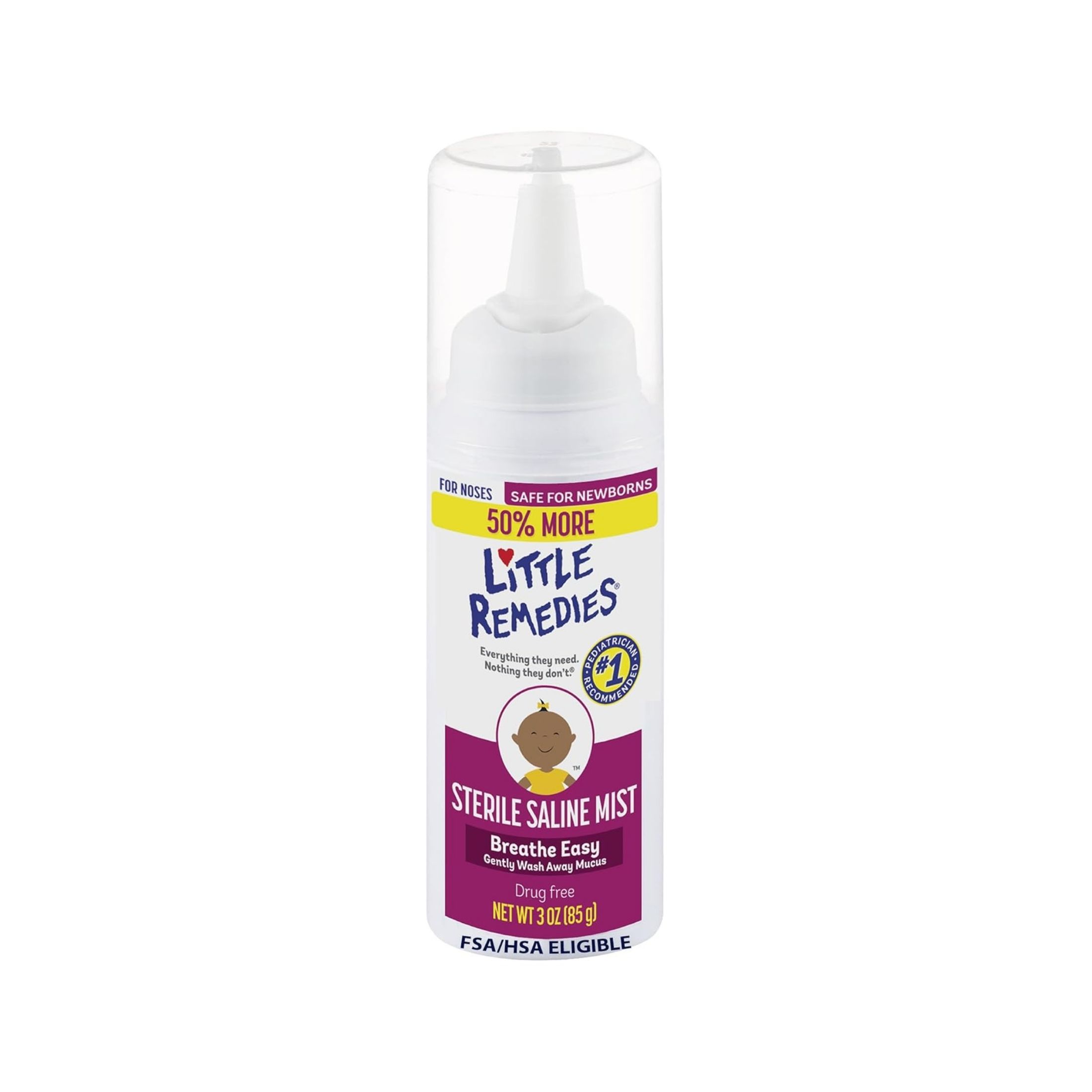 Little Remedies Breathe Easy Sterile Saline Mist 3 Oz