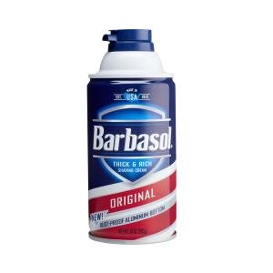 Barbasol Shaving Cream, Thick & Rich, Original, 7 Ounce
