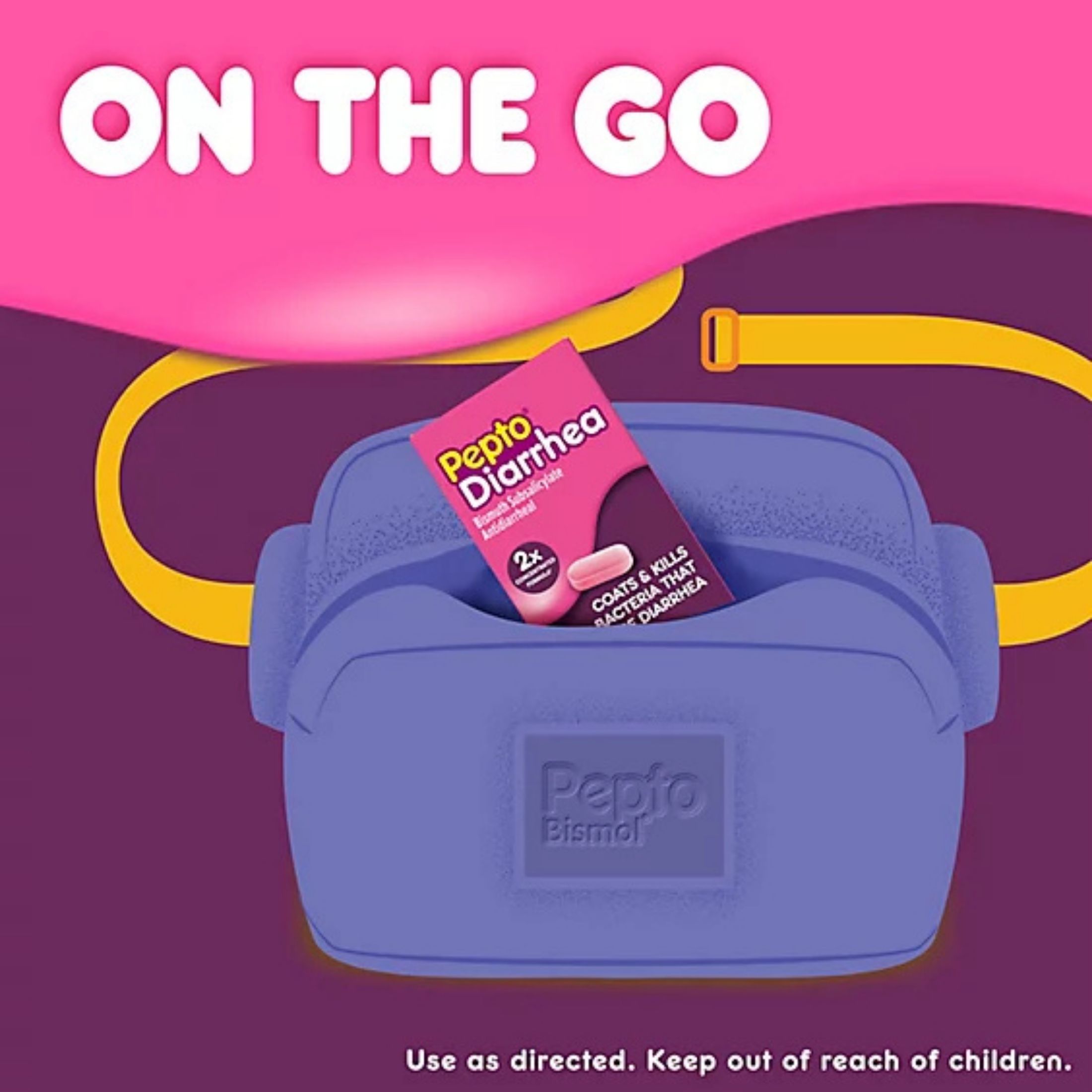 Pepto Dual-Action Relief, Diarrhea, Liquicaps