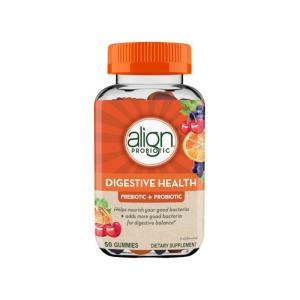 Align Digestive Health Prebiotic + Probiotic Supplement Gummies - Natural Fruit