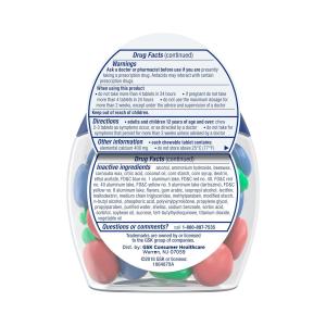 Tums Chewy Bites Fast Cooling Sensation Antacid, Fruit Fusion - 28 Tablets