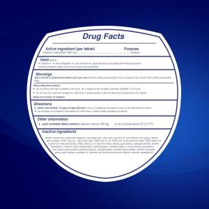 Tums Chewy Bites Fast Cooling Sensation Antacid, Fruit Fusion - 28 Tablets