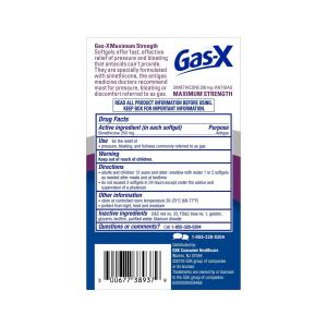 Gas-X Maximum Strength Relief Softgels With Simethicone 250 Mg
