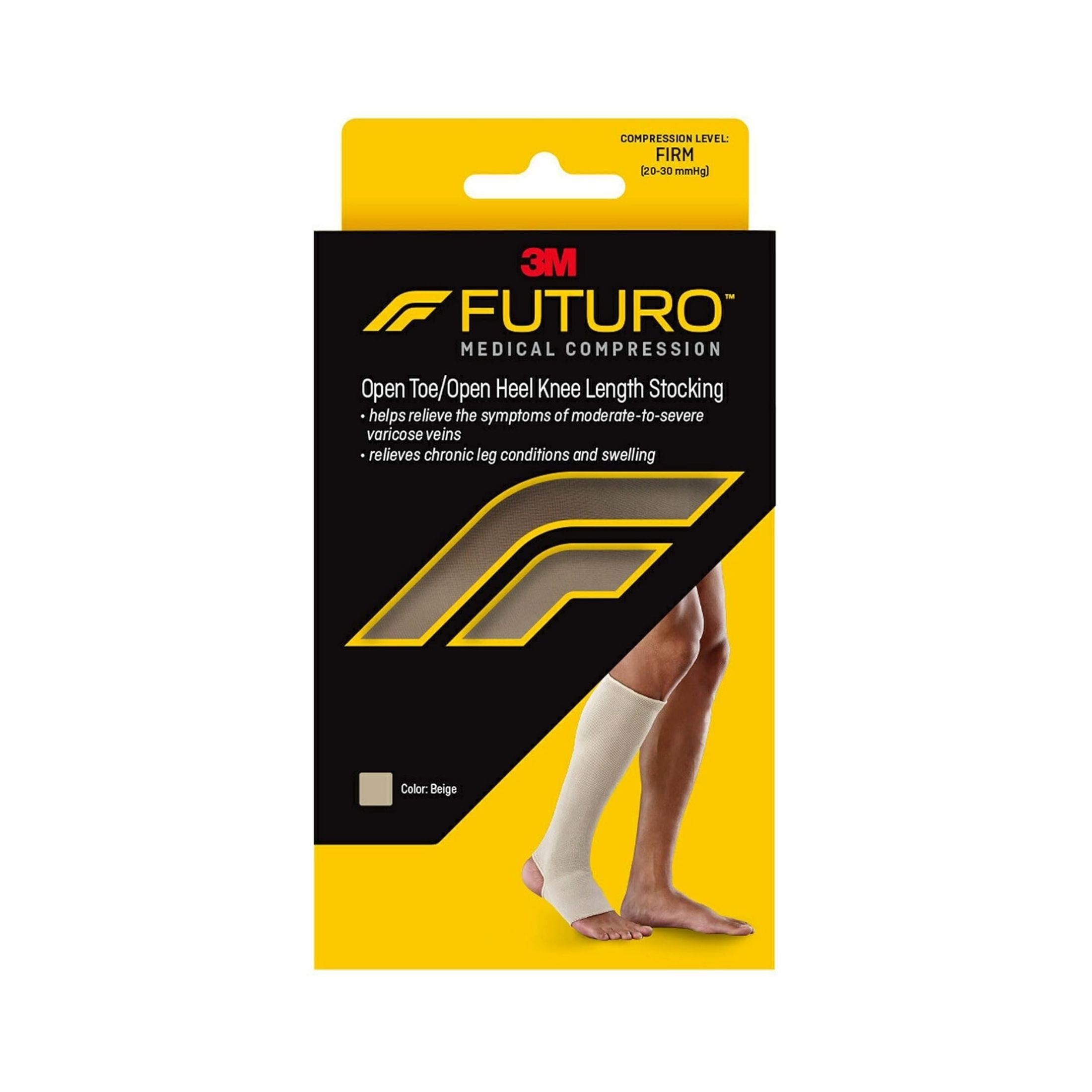 Futuro Therapeutic Open Toe - Heel Knee Length Stocking For Men & Women