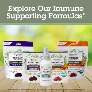 Quantum Health Thera Zinc Organic Therazinc Lozenges Elderberry Raspberry