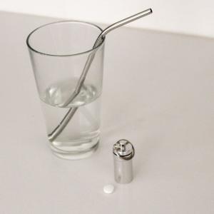 Ezy Dose | Pill Box And Medicine, Vitamin Container, Safe For Money Travel Items, Stainless Steel, 2 Keys With Lock Silver Large