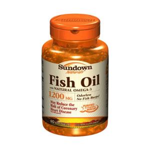 Sundown Naturals Fish Oil Enteric Coated Odorless 1200 Mg Softgels