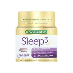 Nature's Bounty Sleep3 Melatonin Tablets - Tri-Layered, 10mg