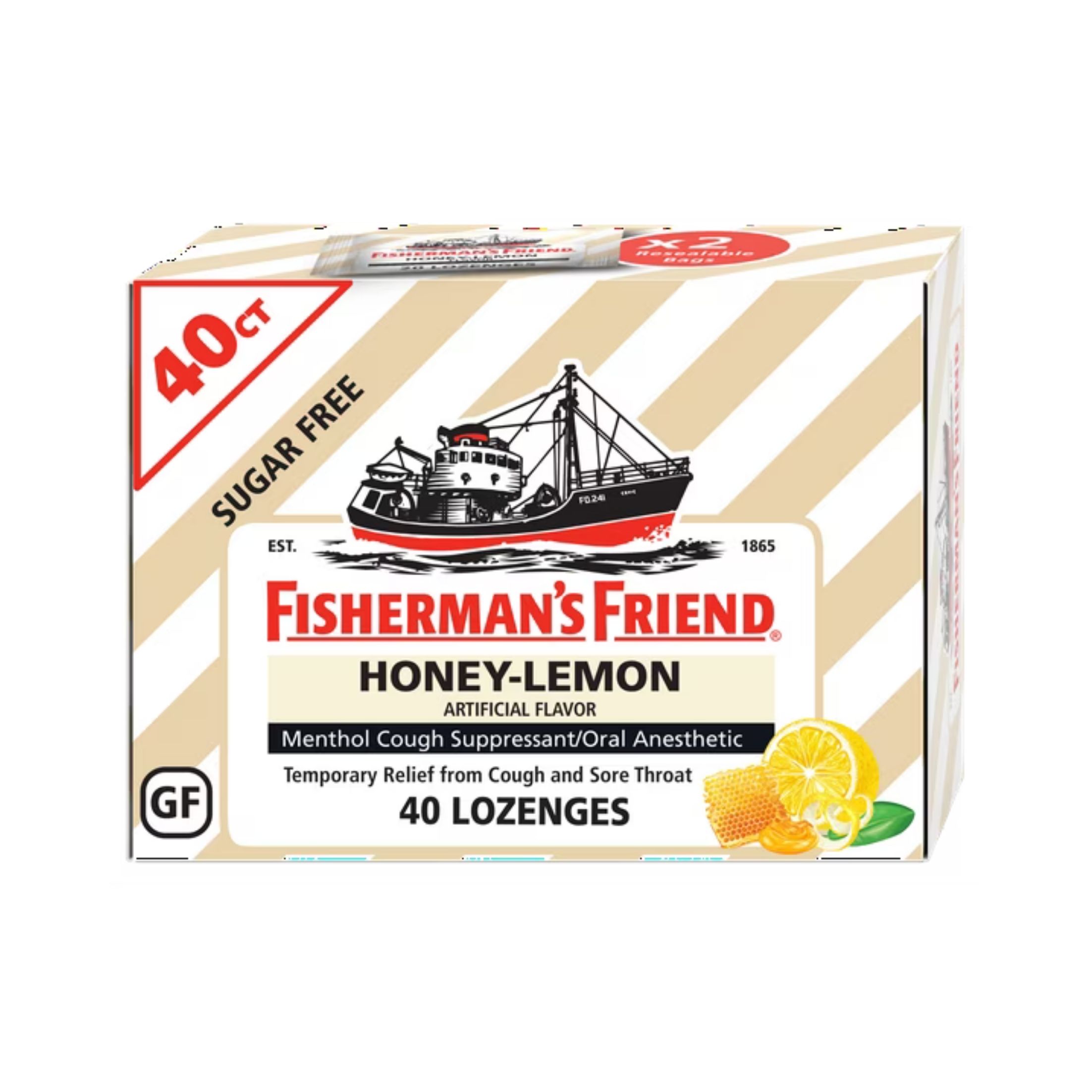 Fisherman's Friend Sugar Free Honey-Lemon Lozenges
