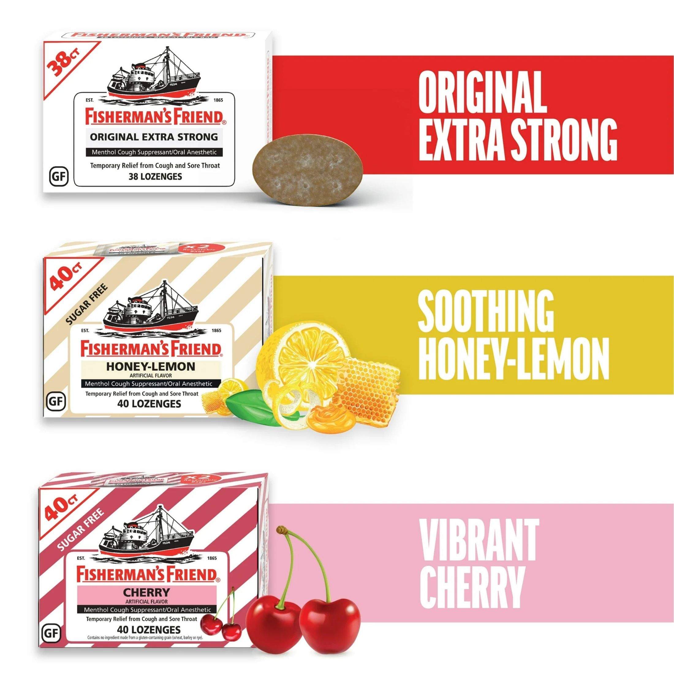 Fisherman's Friend Sugar Free Honey-Lemon Lozenges
