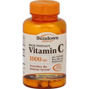 Sundown Naturals Vitamin C, High Potency, 1000 Mg, Caplets