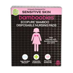 Bamboobies Disposable Nursing Pads For Breastfeeding, Sensitive Skin