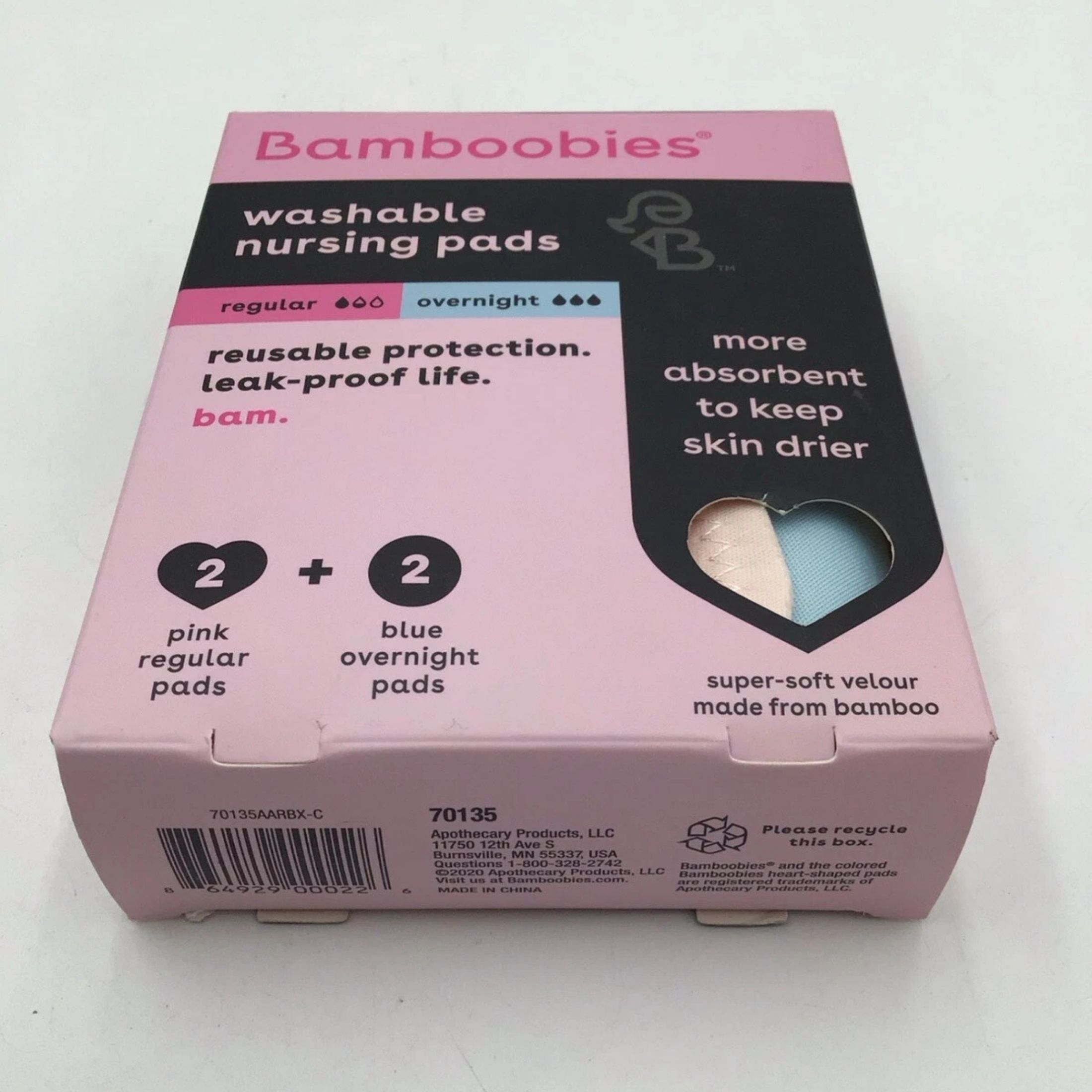 Bamboobies Washable Nursing Pads Combo Pack - 2 Pairs