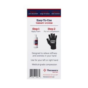 Theraworx Compression Glove + Topical Foam, LG/XL