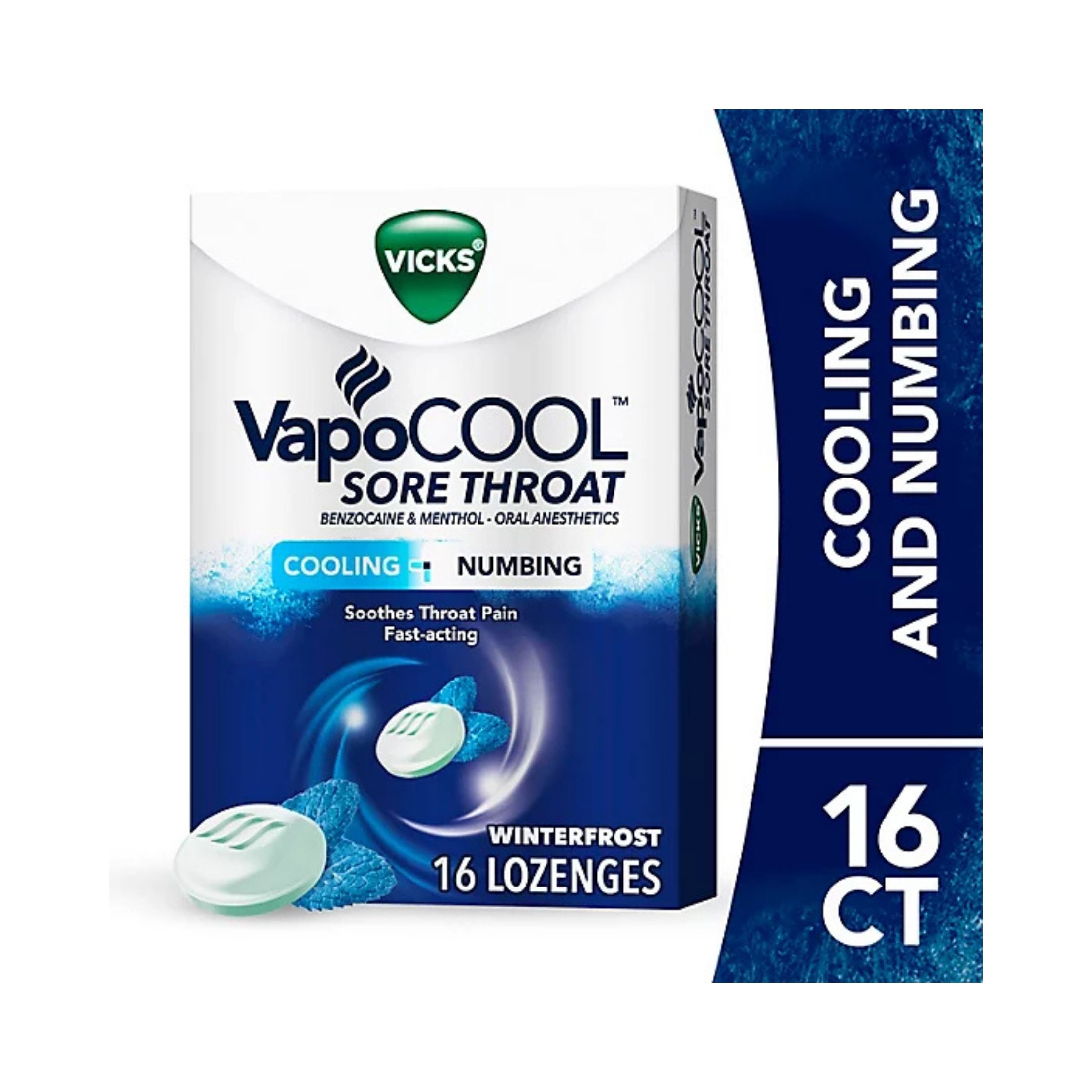 Vicks VapoCOOL Sore Throat Lozenges - 16ct