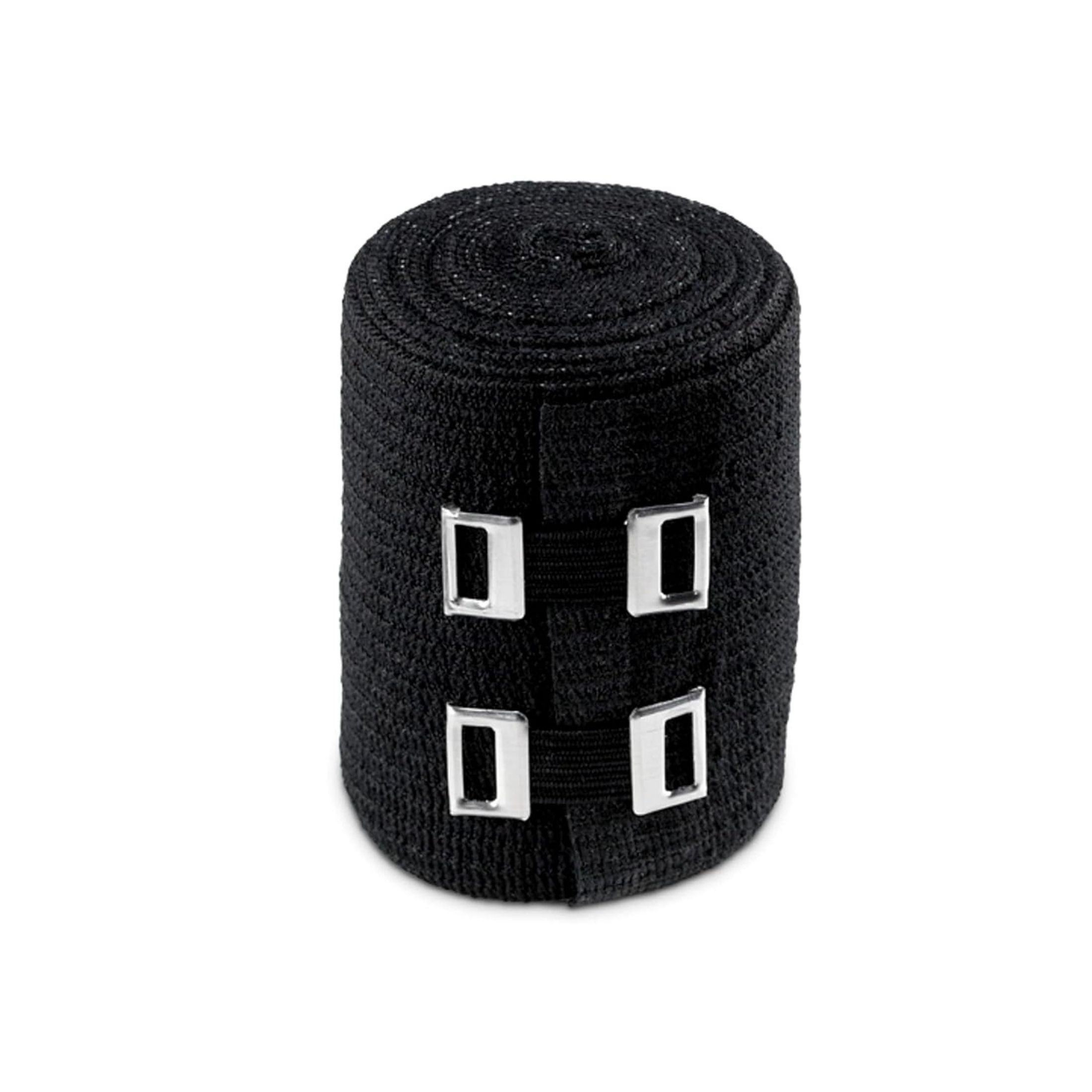 ACE Compression Elastic Bandage Wrap With Clips, Black