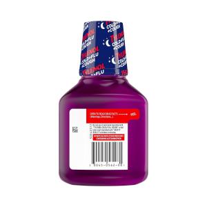 Tylenol Cold + Flu + Cough Night Wild Berry Burst Liquid For Adults, 8 Fl Oz