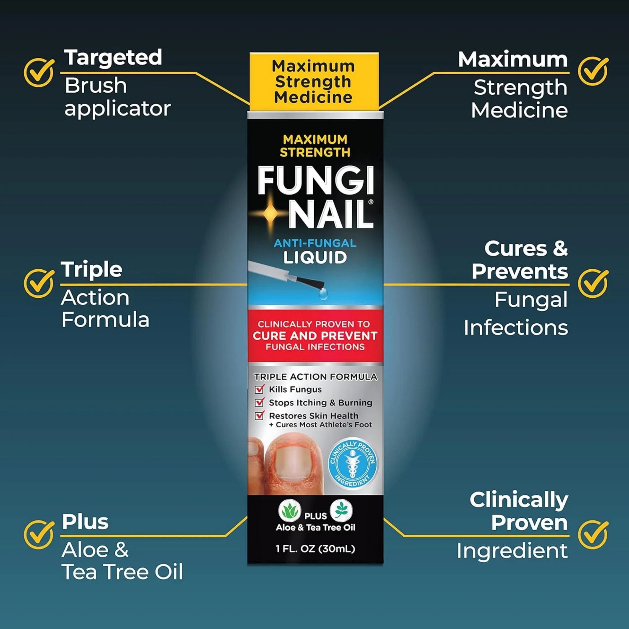 Fungi Nail Maximum Strength Anti-Fungal Liquid 1 Fl Oz