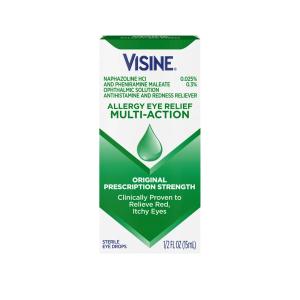 Visine Eye Drops, Sterile, Multi Action, Original 0.5 Fl Oz