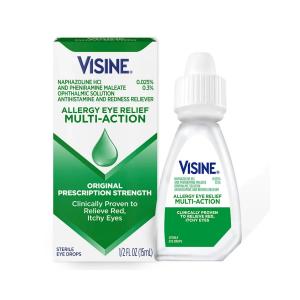Visine Eye Drops, Sterile, Multi Action, Original 0.5 Fl Oz