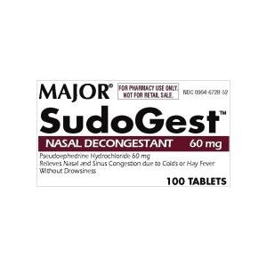 Major Pharmaceuticals Sudogest Tb 60 Mg