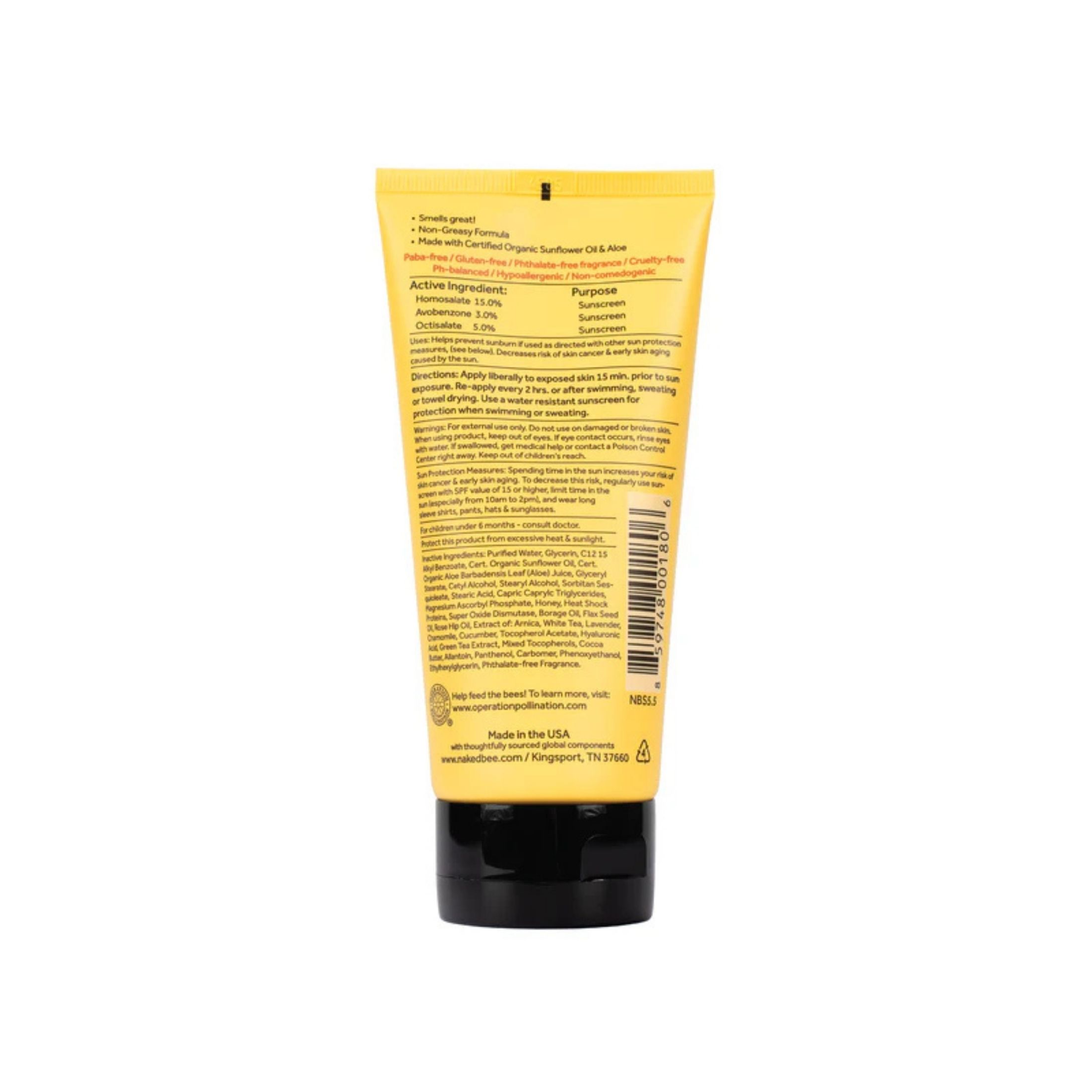 Naked Bee The Moisturizing Sunscreen SPF 30