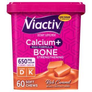 Viactiv Calcium, Plus Vitamin D, Soft Chews, Caramel