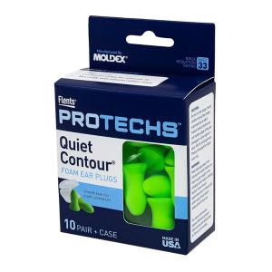 Flents Foam Quiet Contour Ear Plugs, 10 Pair With Case